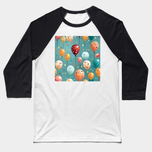 Happy Birthday Party Celebration Pattern 4 Baseball T-Shirt